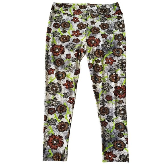 LuLaRoe Pants - LulaRoe Tall & Curvy Halloween Themed Floral Print Butter Leggings Women's TC2